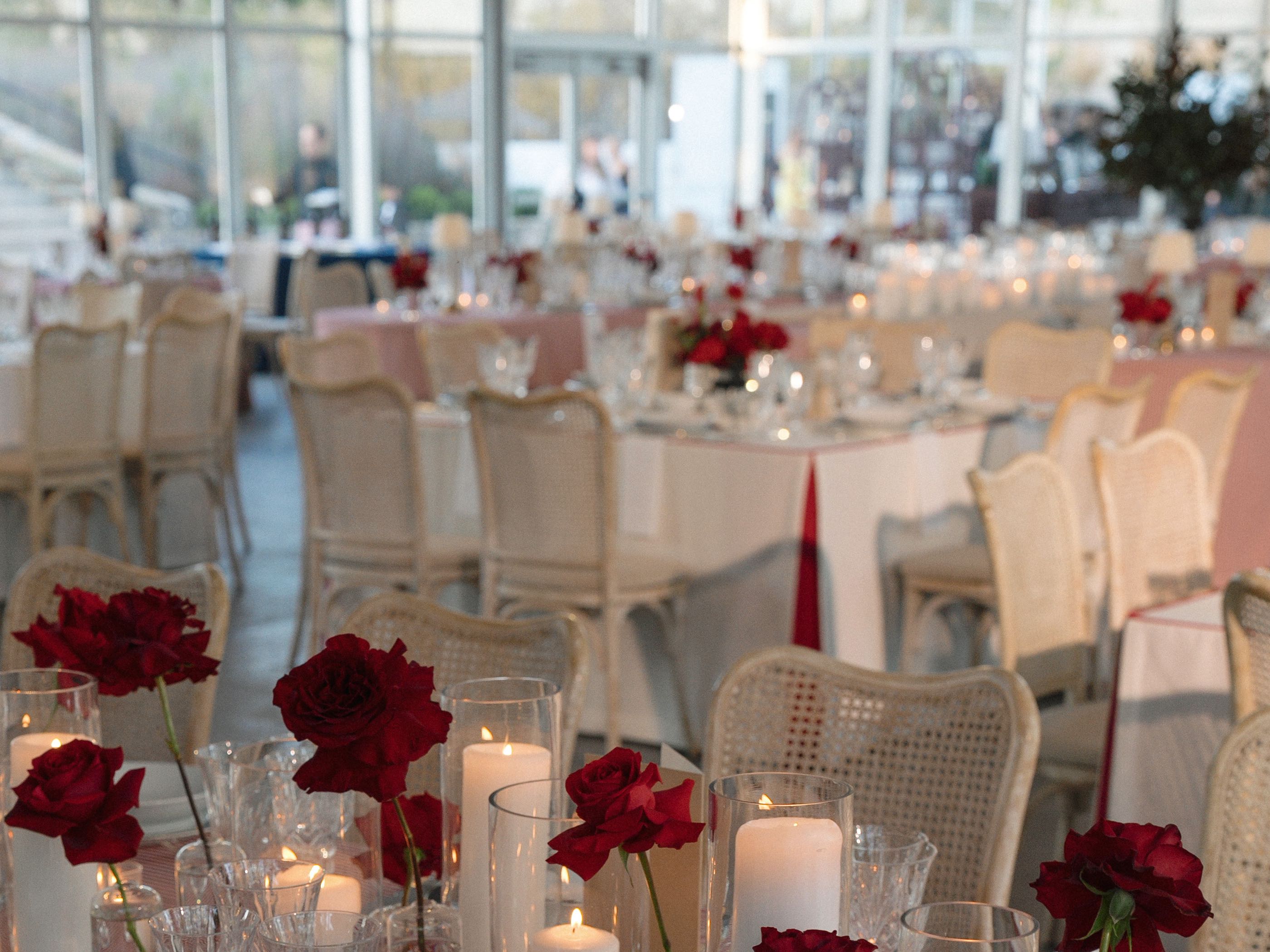 Formal dining at Tranquility Farm